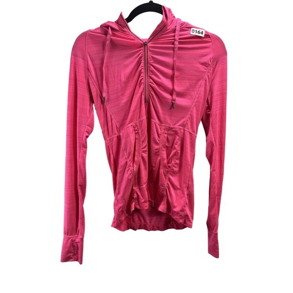 Tangerine Women Pink Athletic Quarter Zip Long Sleeve Sweatshirt Top Size S - Picture 1 of 16